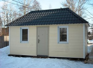 Дом из двух блок контейнеров Дом из двух блок контейнеров фото