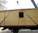 Деревянная бытовка Михнево, разгрузка Деревянная бытовка Михнево, разгрузка