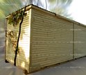 Деревянная бытовка Михнево, тыльная и боковая сторона Деревянная бытовка Михнево, тыльная и боковая сторона