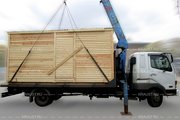 Деревянная бытовка Дмитров разгрузка