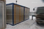 Модульное здание из 2х БК00 с пластиковой отделкой г. Красноармейск фото