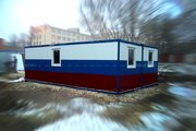 Раздевалка в цветах Российского флага