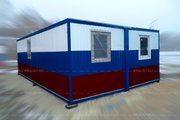 Раздевалка в цветах Российского флага
