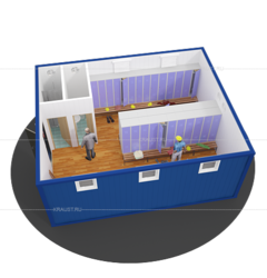 Раздевалка для строителей Краус
