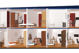 Двухэтажные бытовки фото