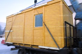 Перевозка строительных бытовок фото