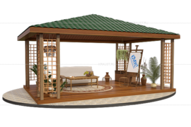 Финская беседка гриль фото