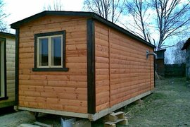 как дачную бытовку переделать в домик фото