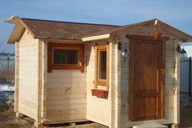 Хозблок из профилированного бруса фото