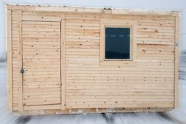 Строительство бани из профилированного бруса фото