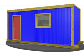 Хозблок из поликарбоната фото