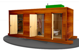 Бытовка двухкомнатная фото