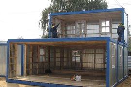 Сборка модульных зданий