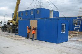 Сборка модульных зданий