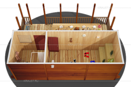 Пристроить навес к бытовке фото