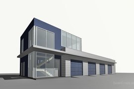 Эскиз модульного здания