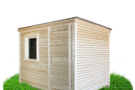 Бытовка с двускатной крышей фото