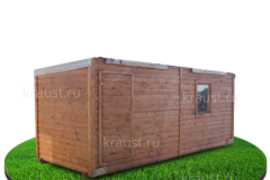 Бытовка с двускатной крышей фото