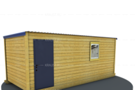 Бытовка с двускатной крышей фото