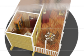 Домик из двух бытовок фото