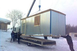 Доставка бытовки 3х6