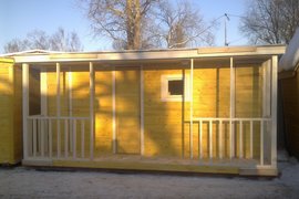 Деревянная бытовка 3х6