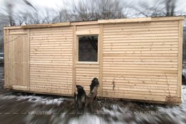 Деревянная бытовка Б-01 ДВП п.Ангелово