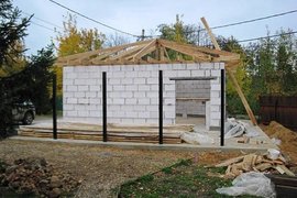 Хозблок из пеноблоков под ключ цена фото