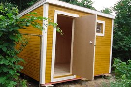 Хозблок с душем и туалетом под ключ фото