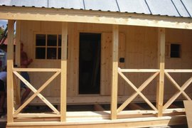 Хозблоки и бытовки для дачи с туалетом и душем фото