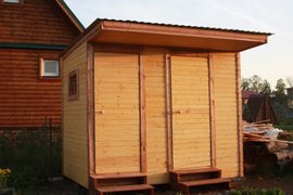 Дачный хозблок с душем и туалетом фото