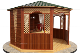 Строительство бань и беседок фото