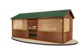 Беседка с очагом в центре фото