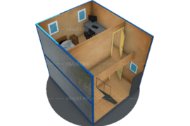 Двухэтажные бытовки