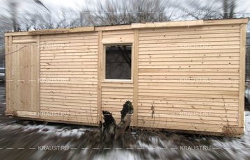 Деревянная бытовка Б-01 ДВП п.Ангелово