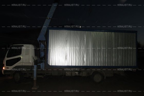 Блок контейнер БК-00 ДВП, г. Истра, разгрузка