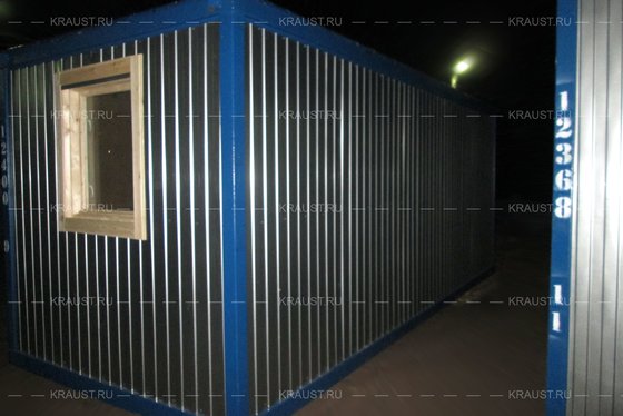 Блок контейнер БК-00 ДВП, г. Истра, вид со стороны окна