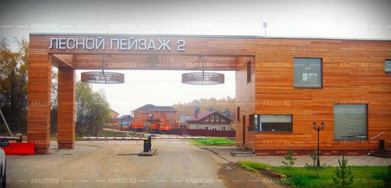 Брендирование БК под дачный поселок фото