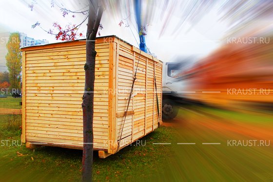 Бытовка деревянная г. Обнинск фото