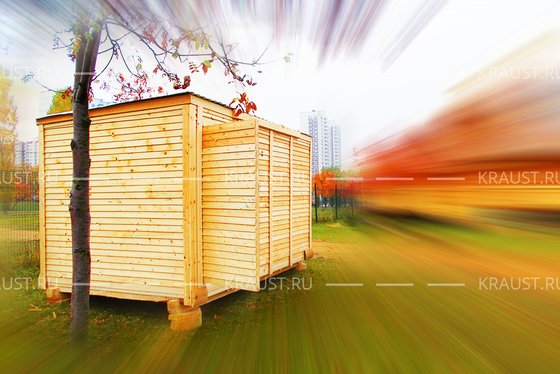 Бытовка деревянная г. Обнинск фото