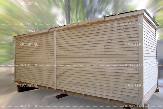 Деревянная бытовка Михнево, тыльная сторона