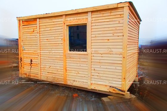 Деревянная бытовка Б-01 ДВП 4М