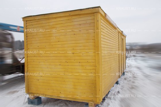 Деревянная бытовка Б-01 ДВП г.Егорьевск фото