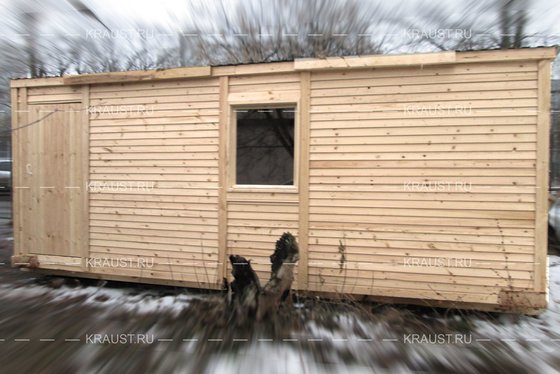 Деревянная бытовка Б-01 ДВП п.Ангелово фото