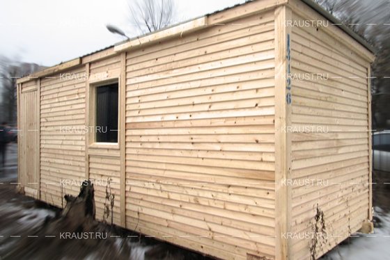 Деревянная бытовка Б-01 ДВП п.Ангелово фото