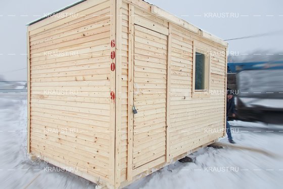 Деревянная бытовка Б-01 г.Ногинск фото