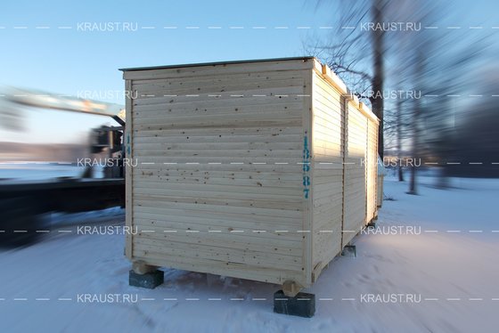 Деревянная бытовка Б-02 ДВП г.Климовск фото