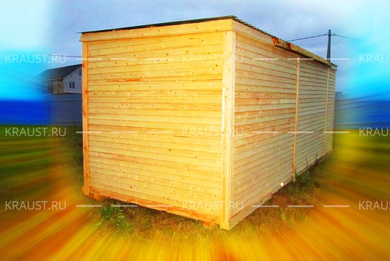 Деревянная бытовка Б-02 внешний вид