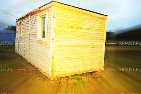 Деревянная бытовка Б-02 внешний вид