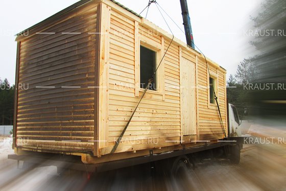 Деревянная бытовка Б-02 ДВП фото